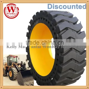 No Flat Puncture Free Solid Wheel Loader Tires for 23.5-25 20.5-25 17.5-25 29.5-25 26.5--25 thumbnail-1