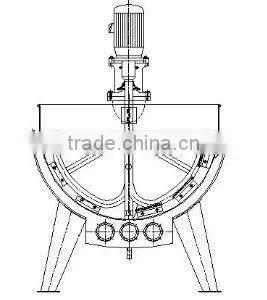 Tilting Jacketed Cooking Kettle 200L Elecric Heating Cooking Kettle thumbnail-3