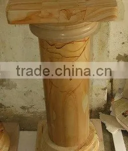 NATURAL STONE TEAKWOOD MARBLE PEDESTALS thumbnail-4