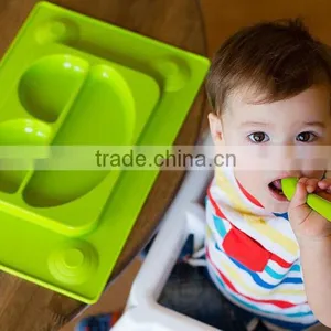 Silicone No Mess Toddler & Baby Happy Face Feeding Placemat thumbnail-3