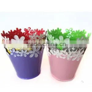 Sweet Lacy Home Decor Metal Mini Flower Pot thumbnail-1