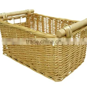 Willow Basket Wicker Basket Large Wicker Basket With Handle thumbnail-1