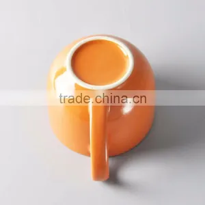 Colorful Glazed Ceramic Soup Bowl With Handle thumbnail-5