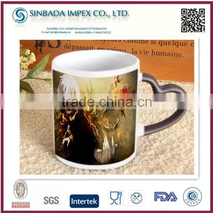 AB Grade Full Custom Design Heart Shape Color Changing Thermal Mug thumbnail-1