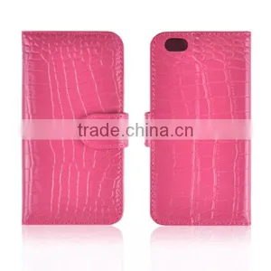 Fashion Crocodile Pattern Leather Flip Mobile Phone Case,genuine Leather Case for IPhone 6 6Plus thumbnail-4