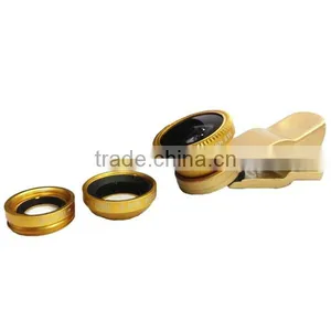 Universal Clip Lens 3 in 1 Fish Eye Lens , New Products Mobile Phone Lens, Hot Selling Mobile Phone Camera Lens thumbnail-1