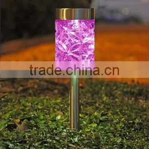 12pk Stainless Steel Solar Deco Garden Lawn LED Path Light thumbnail-5