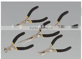 5 PC Ni-Fe Plated Satin Finish MINI PLIERS SET thumbnail-1
