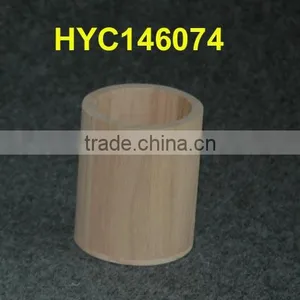 High Quality Unfinished Wooden Pen Pot thumbnail-1