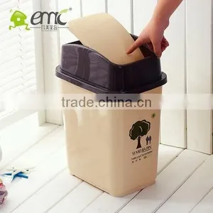 Hot Selling Practical Square Dustbin With Flip Lid thumbnail-1