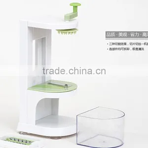 Tri-blade Plastic Spiral Vegetable Slicer Cutter and Peeler thumbnail-2