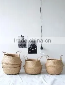 House Decorative Accessories, Decorative Seagrass Basket, Laundry Baskets thumbnail-4