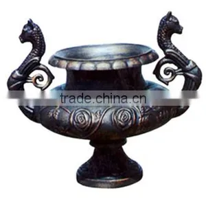 Outdoor Cast Iron Flowerpot for Garden,antique Cast Iron Flower Pots thumbnail-1