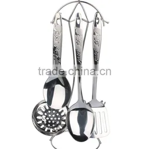 6pcs Stainless Steel Cookware Set,S/S Spatula-spoon-egg Rake-rack Set thumbnail-1