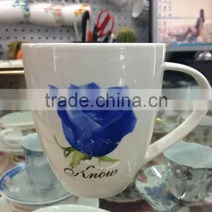 Red Blue Rose Classic Design Mug Cup thumbnail-1