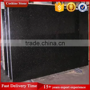 Natural Black Galaxy Granite Bullnose Countertop thumbnail-3