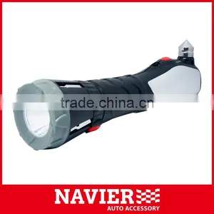 Car Rechargeable Torch With Emergency Hammer and Belt Cutter thumbnail-1