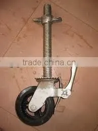PU Adjustable Wheels For Scaffolding Used With Frame thumbnail-1