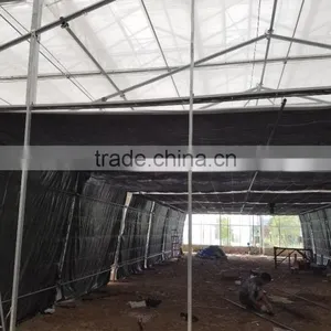 Commercial Plastic Film Blackout Greenhouse for Medical Plant thumbnail-1