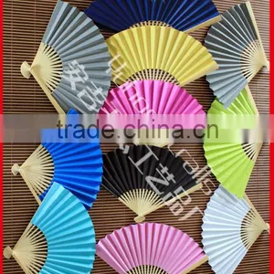 Cheap and Colorful Wedding Paper Fan Wholesale thumbnail-5