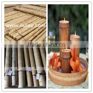 Raw Material of Bamboo Wax Candles Used for Casual Outdoor Party or Home Decoration thumbnail-1