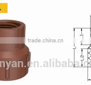 TY High Quality PP Threaded Pipes&fittings FEMALE REDUCER A Eco-friendly Cheap Price Full Size Factory Price List Discount thumbnail-1