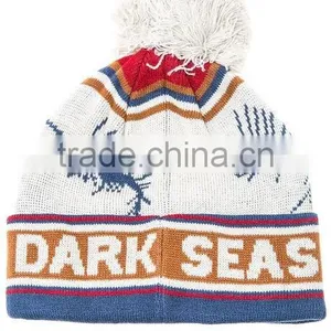 Acrylic Jacquard Custom Ladies Pom Pom Hat thumbnail-2