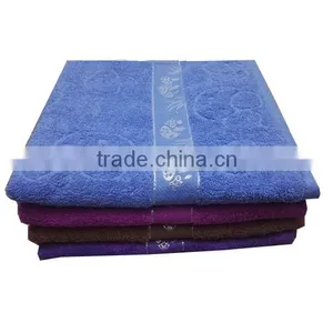 Dark Color High Quality Solid Color Cotton Bath Towels thumbnail-2