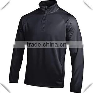 Technical Functional Dry Fit Moisture Wicking Double Dry 1/4 Zip Fleece Performance Pullover for Golf Sports Custom Wholesale thumbnail-1