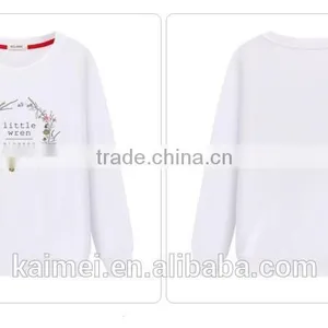Latest Design High Quality Enjoy a Good Popularity Plain Women Sweatshirt CVC(60/40) thumbnail-3