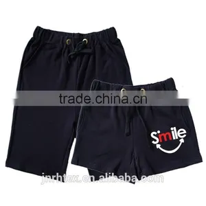 Fashion Trendy Custom 100% Cotton Printed Couple Beach Shorts Factory thumbnail-3