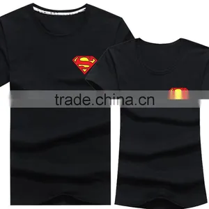 2016 Top Fashion Black Print Couple T-Shirt thumbnail-1