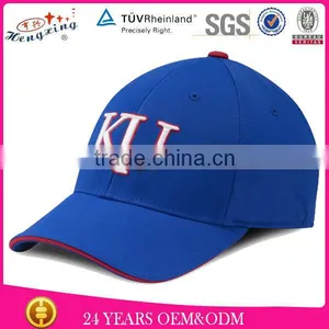 Fitted Custom Blue Baseball Cap Without Logo thumbnail-1