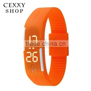 2016 Fashionable Cheap Waterproof Rubber Digital Silicone Led Watch For Sports thumbnail-3
