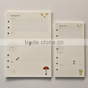 2017 Planner Monthly/weekly /daily/ Planner Blank Inner Page Custom Color Replacement Color Inside Page thumbnail-2
