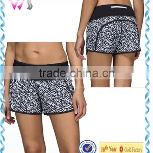 Dry- Fit / Lycra Compression Printing Stitching Women Fitness Shorts thumbnail-1