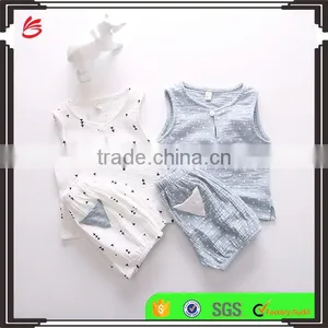 Newest Cotton Baby Clothes 2017 Summer Newborn Baby Girl Custom Children Clothes Set thumbnail-1