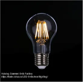 Triac Dimmable LED Filament Bulb A60 4W Clear IC Drive 2200-6000K thumbnail-1