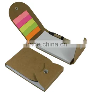 Kraft Cover Pocketbook With Pen and Memo Made in China thumbnail-1