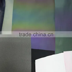 2016 Popular 0.6mm Rainbow Reflective pu Fabric for Backpack thumbnail-4