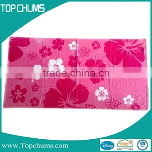 No Minimum Custom Stock Flower Printed Softextile Cotton Towels Beach Double for Wholesale thumbnail-2