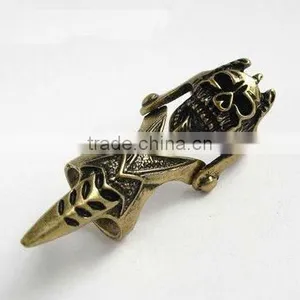 Personality Skull Head Adjustable Joint Metal Vintage Ring thumbnail-1