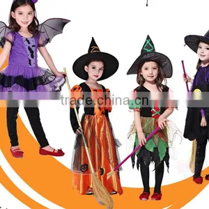 Elegant Halloween Holiday Kids Witch Dress thumbnail-1