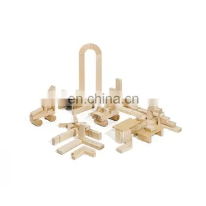 High Quality Early Educational Toys Unit Blocks Solid Wooden Funny Sets thumbnail-2