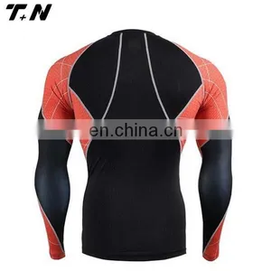 Custom Printed Lycra Compression Mma Bjj Rash Guard Rashguard thumbnail-2