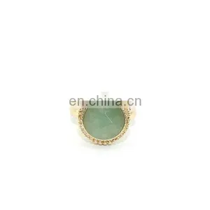 Round Cabochon Sodalite Gemstone Rings Gift Ring thumbnail-3