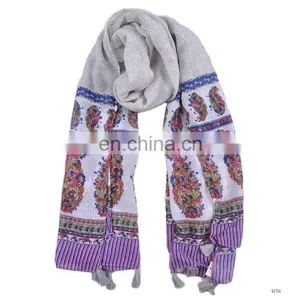 2017 Spring Summer Latest Scarf Designs Floral Scarf thumbnail-1