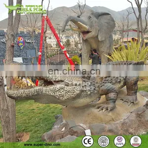 Mini Golf Decoration Artificial Crocodile Animatronic Animal thumbnail-2