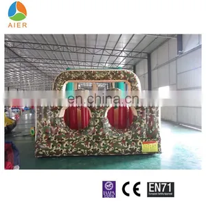 Commericial Giant and Cheap Inflatable Long Obstacle With Water Slide for Sale for Adult thumbnail-3