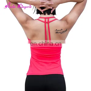 No Moq Wholesale Exercise Women Halter Red Blank Backless Tank Top thumbnail-2